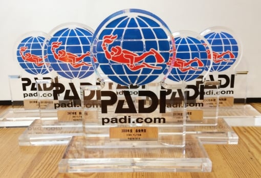 「PADI全国最優秀賞」受賞の実績